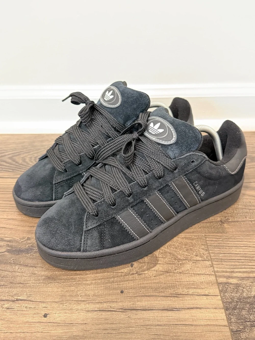 Adidas Campus 00s J Sneakers Suede Double Black Men’s Youth Size 8.5